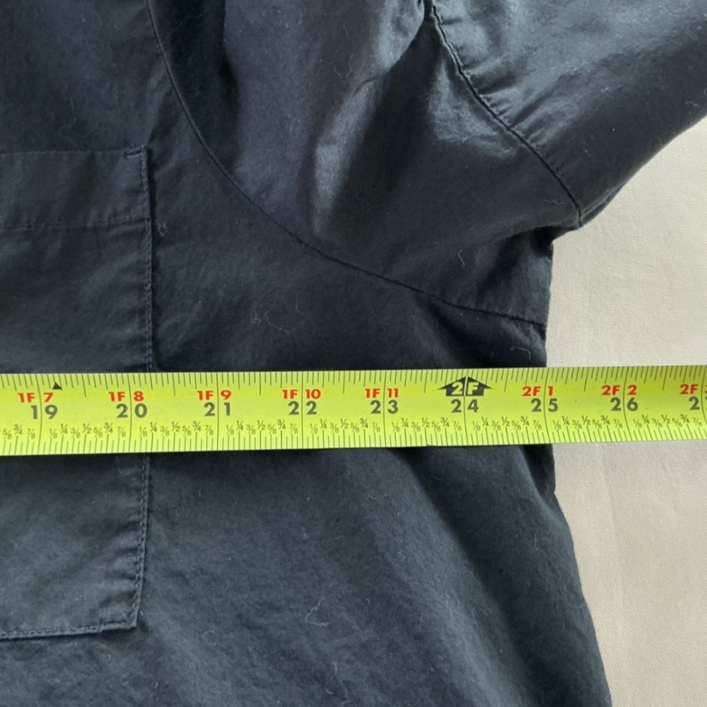 Old Navy Black Button Up t Short Sleeve Pockets Oversized XL‎ trapeze dress - Picture 4 of 8